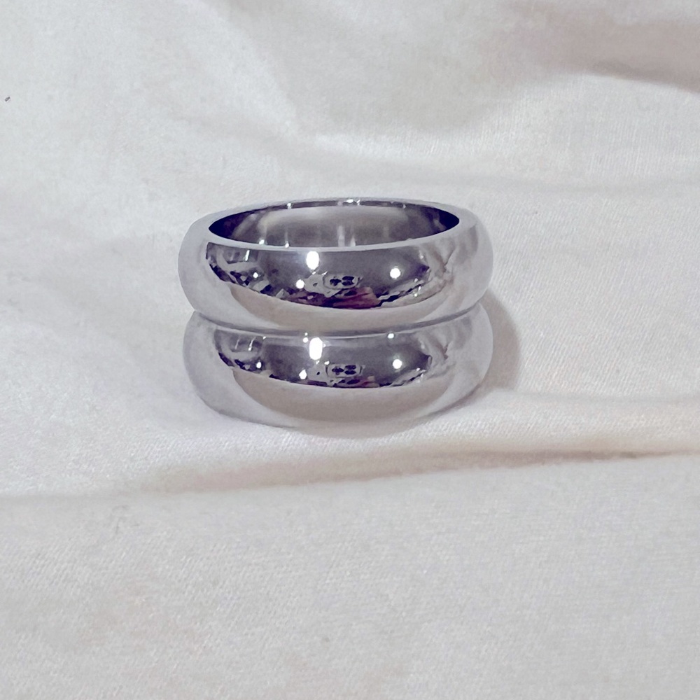 Silver Chunky Ring - image 2